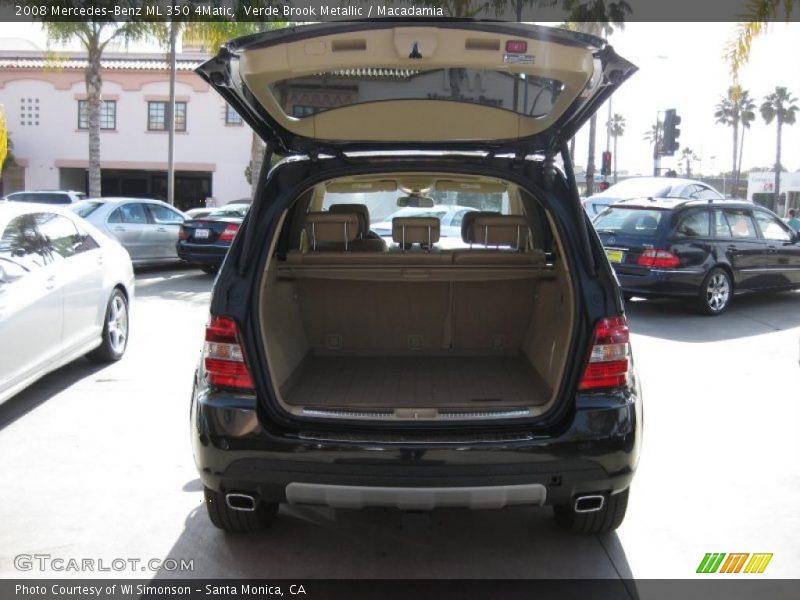 Verde Brook Metallic / Macadamia 2008 Mercedes-Benz ML 350 4Matic