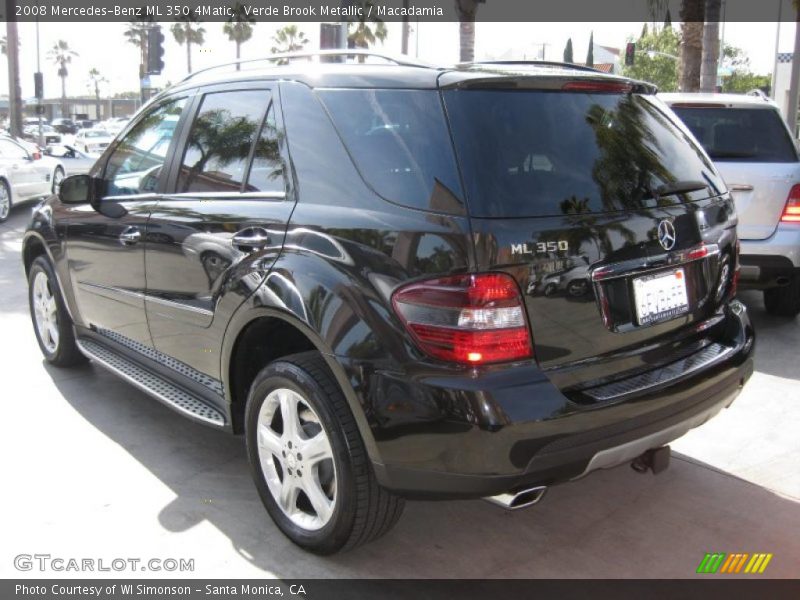 Verde Brook Metallic / Macadamia 2008 Mercedes-Benz ML 350 4Matic