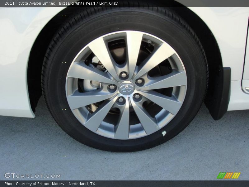 Blizzard White Pearl / Light Gray 2011 Toyota Avalon Limited