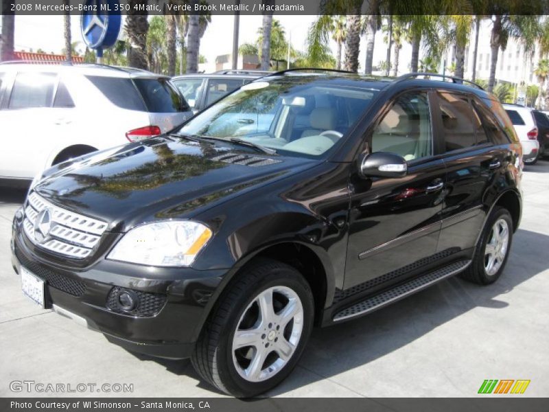 Verde Brook Metallic / Macadamia 2008 Mercedes-Benz ML 350 4Matic