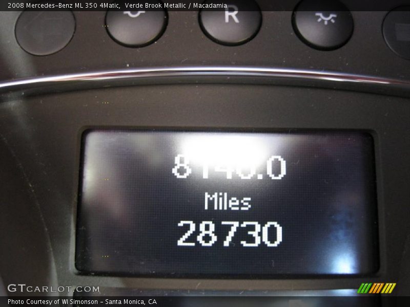 Verde Brook Metallic / Macadamia 2008 Mercedes-Benz ML 350 4Matic