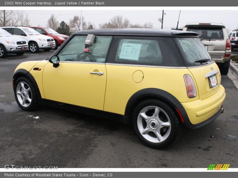 Liquid Yellow / Panther Black 2002 Mini Cooper Hardtop