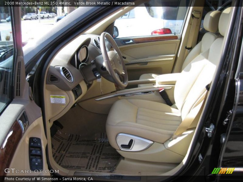 Verde Brook Metallic / Macadamia 2008 Mercedes-Benz ML 350 4Matic