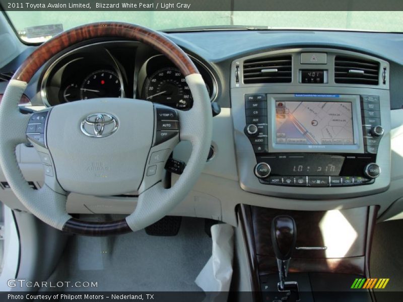 Blizzard White Pearl / Light Gray 2011 Toyota Avalon Limited