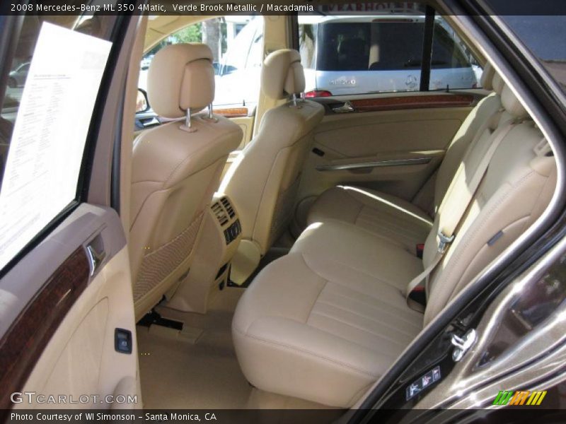 Verde Brook Metallic / Macadamia 2008 Mercedes-Benz ML 350 4Matic