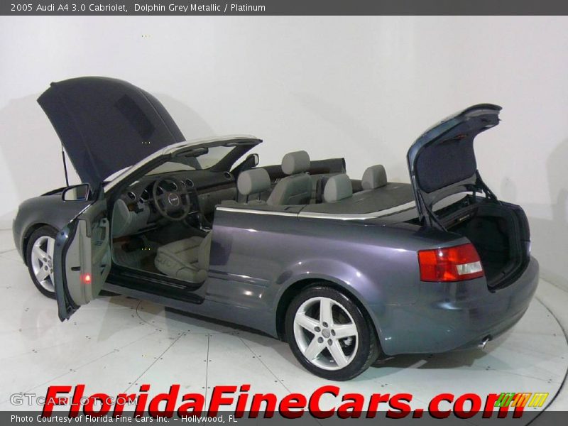 Dolphin Grey Metallic / Platinum 2005 Audi A4 3.0 Cabriolet
