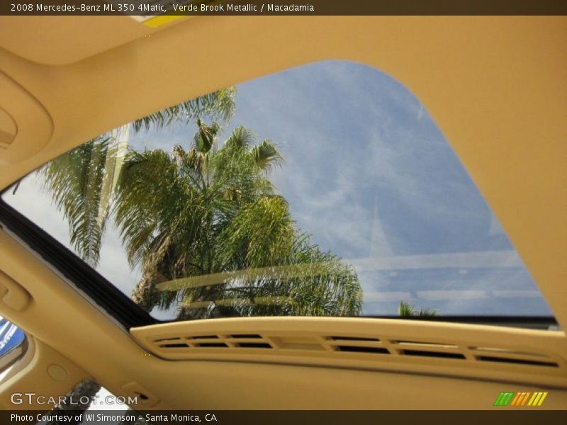Verde Brook Metallic / Macadamia 2008 Mercedes-Benz ML 350 4Matic