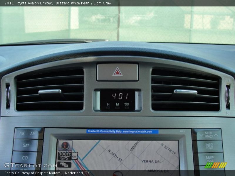 Blizzard White Pearl / Light Gray 2011 Toyota Avalon Limited