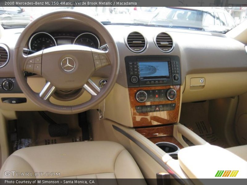 Verde Brook Metallic / Macadamia 2008 Mercedes-Benz ML 350 4Matic
