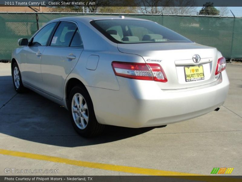 Classic Silver Metallic / Ash 2011 Toyota Camry LE