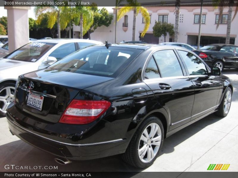 Black / Black 2008 Mercedes-Benz C 300 Sport