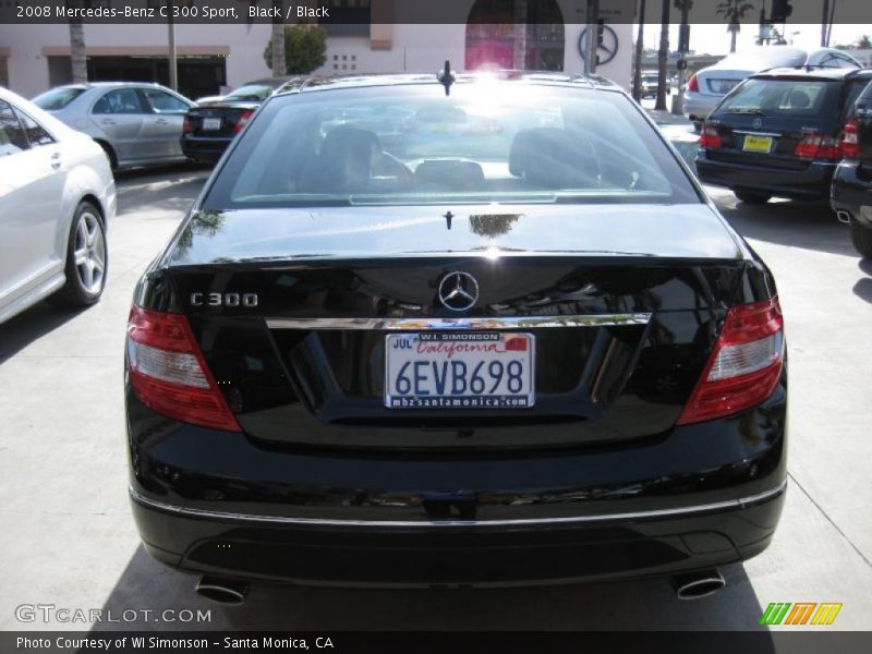 Black / Black 2008 Mercedes-Benz C 300 Sport