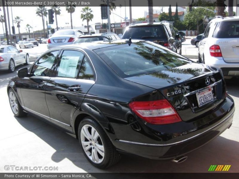 Black / Black 2008 Mercedes-Benz C 300 Sport