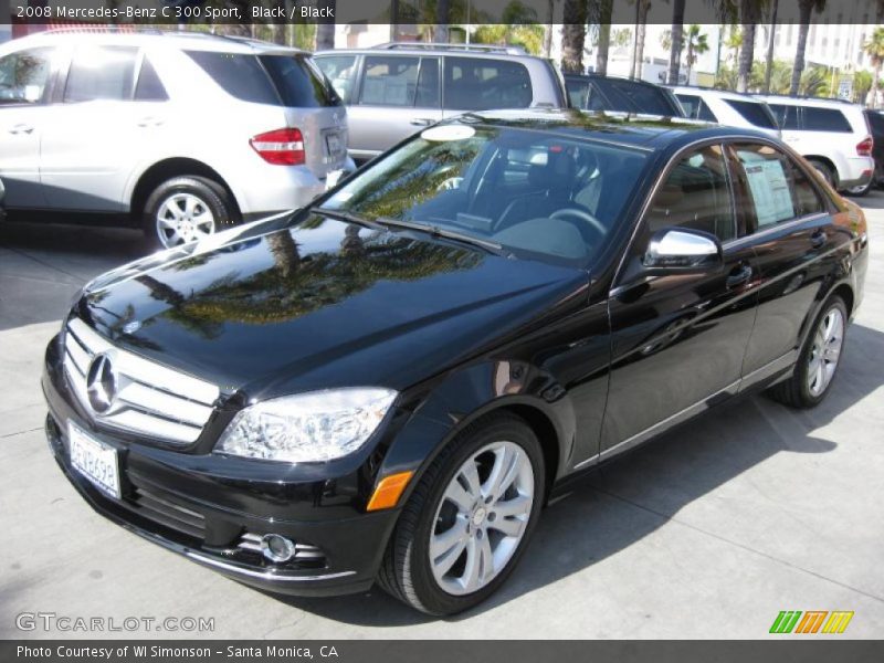 Black / Black 2008 Mercedes-Benz C 300 Sport