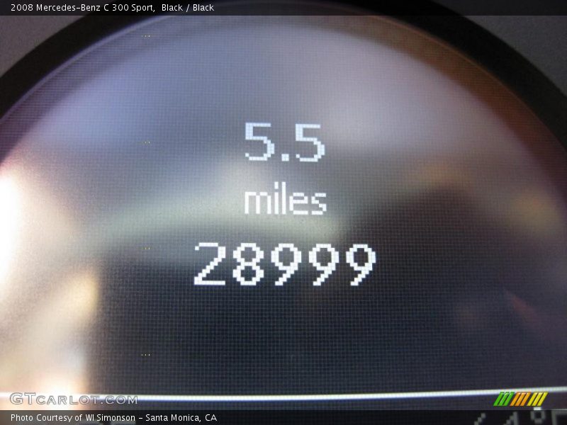 Black / Black 2008 Mercedes-Benz C 300 Sport