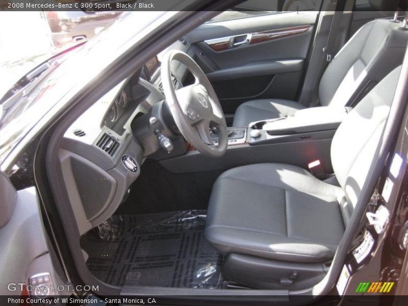 Black / Black 2008 Mercedes-Benz C 300 Sport