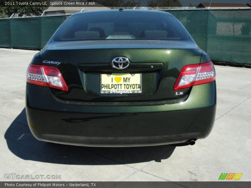 Spruce Green Mica / Ash 2011 Toyota Camry LE