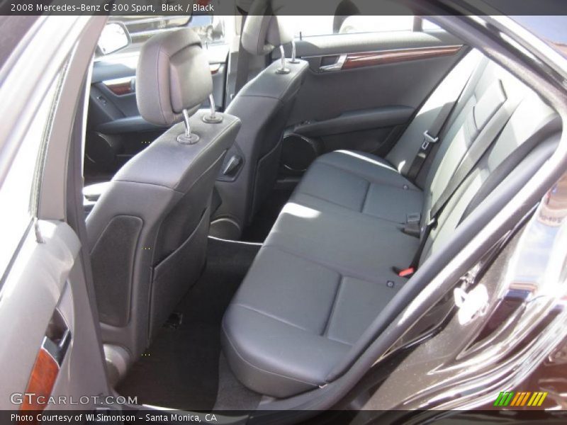 Black / Black 2008 Mercedes-Benz C 300 Sport