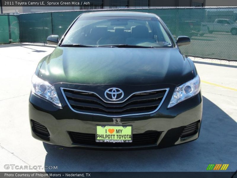 Spruce Green Mica / Ash 2011 Toyota Camry LE