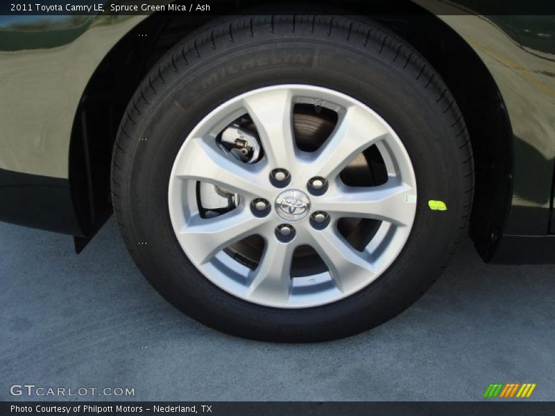 Spruce Green Mica / Ash 2011 Toyota Camry LE