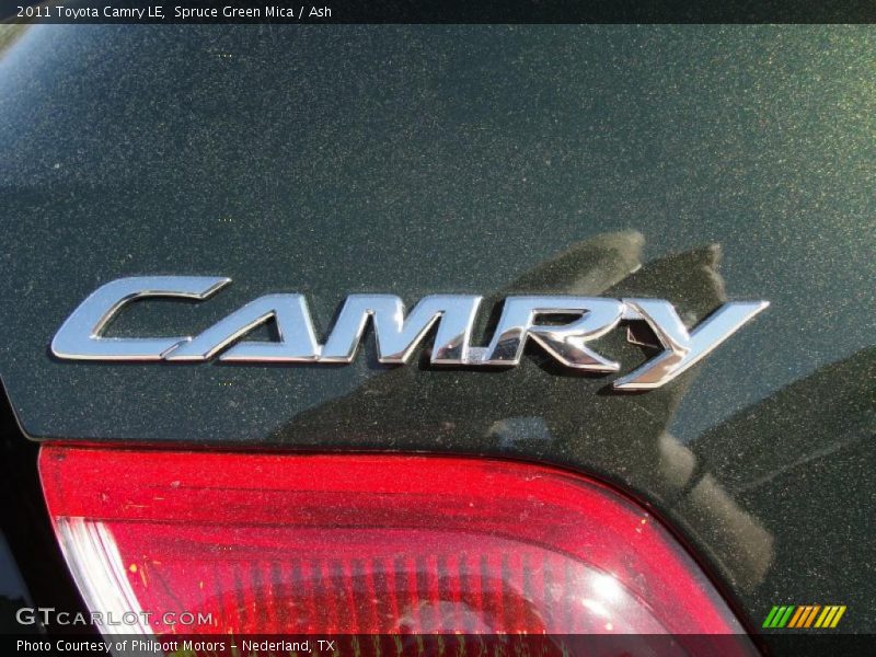 Spruce Green Mica / Ash 2011 Toyota Camry LE