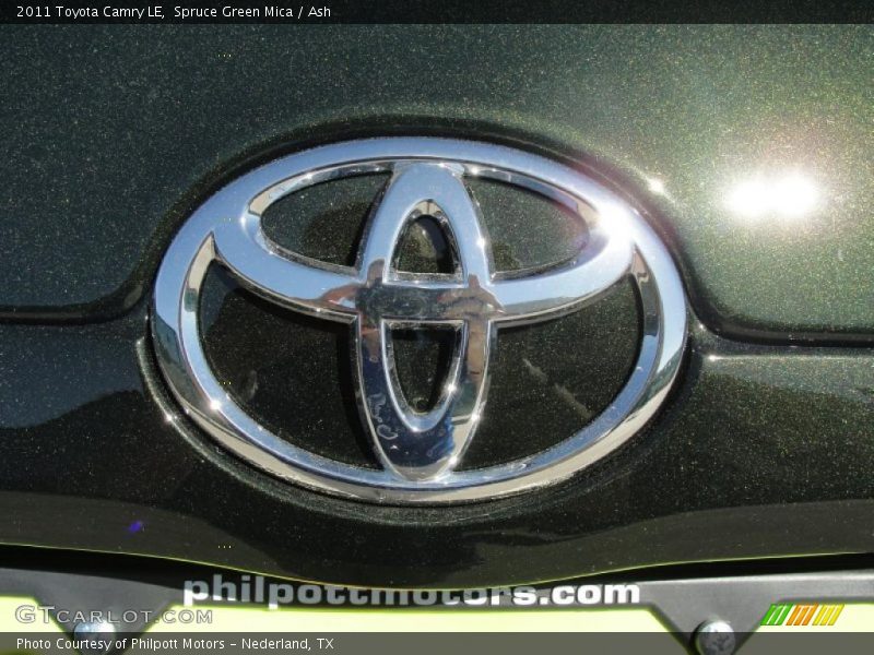 Spruce Green Mica / Ash 2011 Toyota Camry LE