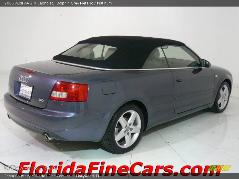 Dolphin Grey Metallic / Platinum 2005 Audi A4 3.0 Cabriolet