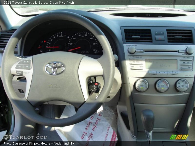 Spruce Green Mica / Ash 2011 Toyota Camry LE