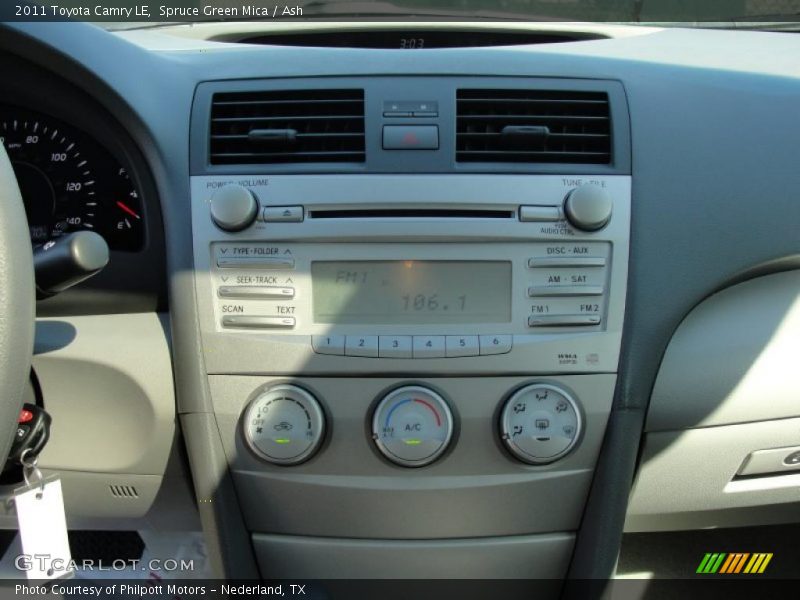 Spruce Green Mica / Ash 2011 Toyota Camry LE