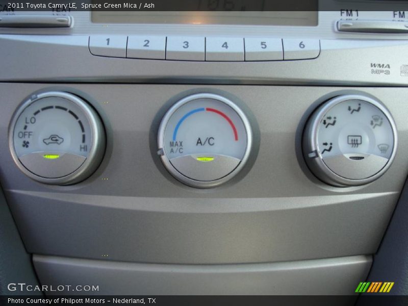 Spruce Green Mica / Ash 2011 Toyota Camry LE