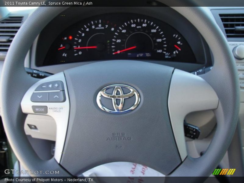 Spruce Green Mica / Ash 2011 Toyota Camry LE