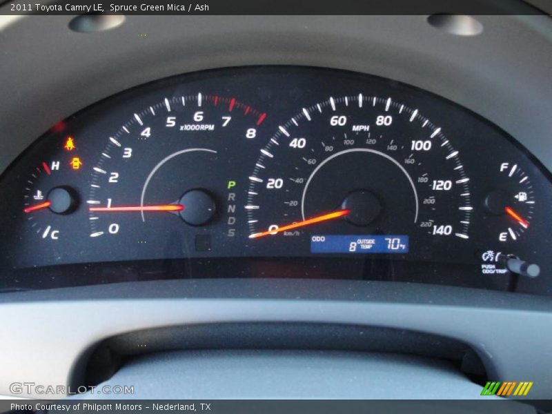 Spruce Green Mica / Ash 2011 Toyota Camry LE