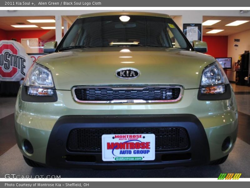 Alien Green / Black Soul Logo Cloth 2011 Kia Soul +