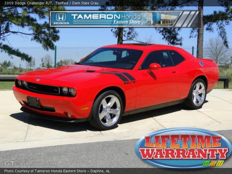 TorRed / Dark Slate Gray 2009 Dodge Challenger R/T