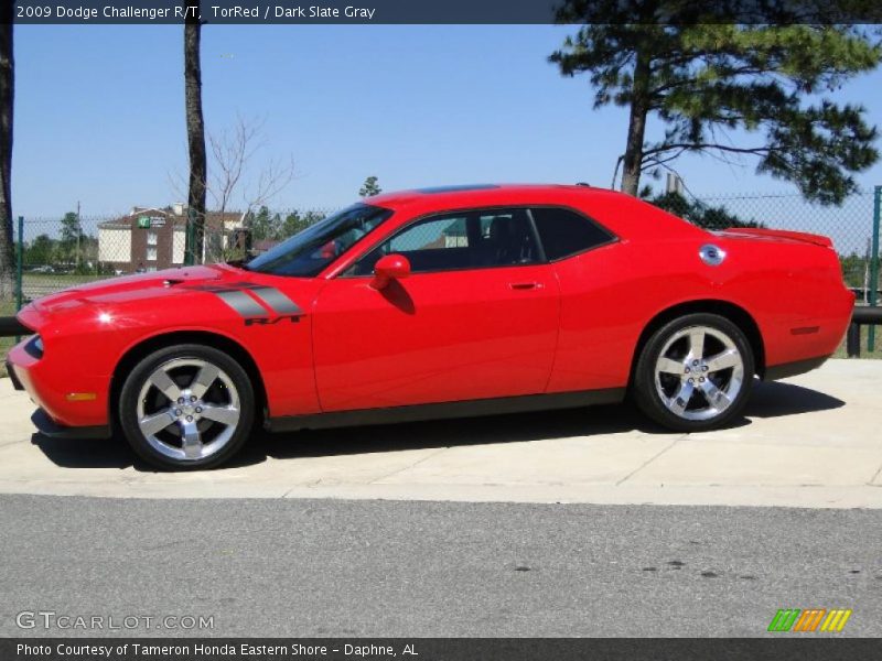 TorRed / Dark Slate Gray 2009 Dodge Challenger R/T