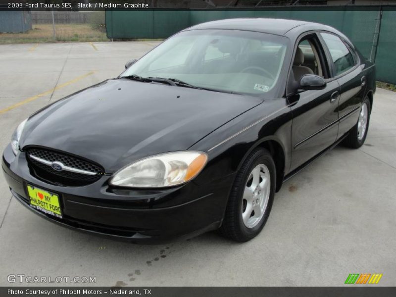 Black / Medium Graphite 2003 Ford Taurus SES