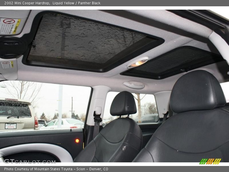 Liquid Yellow / Panther Black 2002 Mini Cooper Hardtop