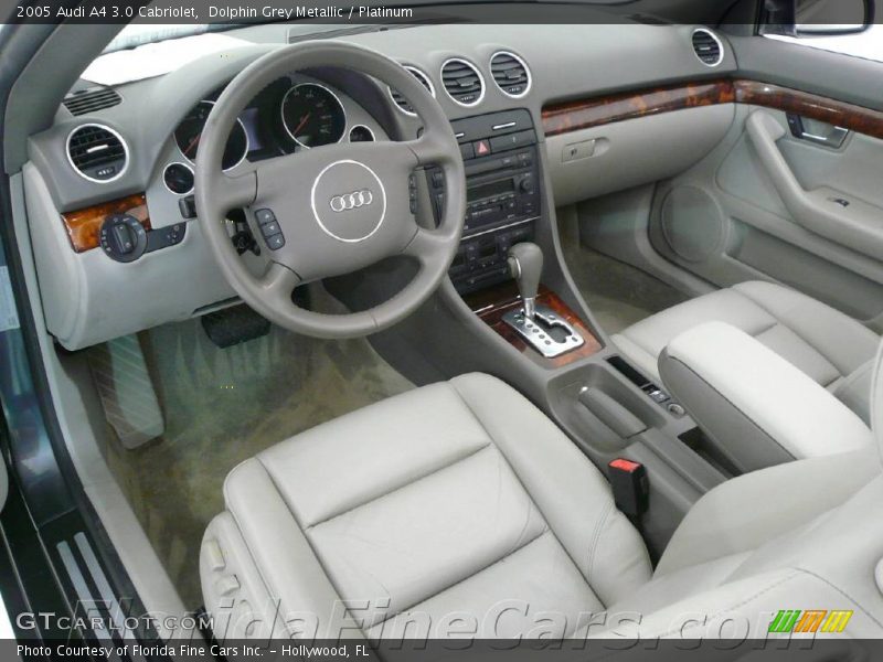 Dolphin Grey Metallic / Platinum 2005 Audi A4 3.0 Cabriolet