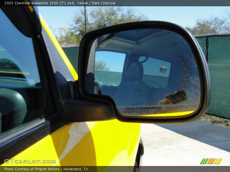 Yellow / Dark Charcoal 2003 Chevrolet Avalanche 1500 Z71 4x4