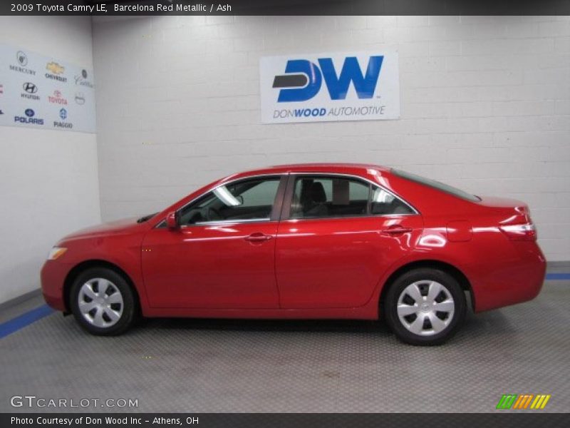 Barcelona Red Metallic / Ash 2009 Toyota Camry LE