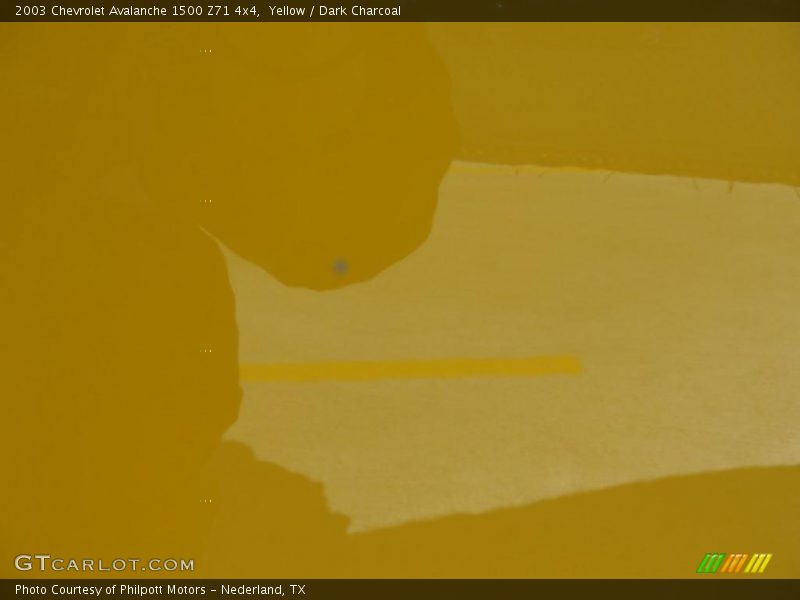 Yellow / Dark Charcoal 2003 Chevrolet Avalanche 1500 Z71 4x4