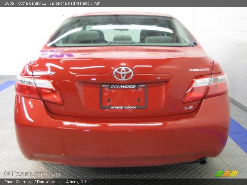 Barcelona Red Metallic / Ash 2009 Toyota Camry LE