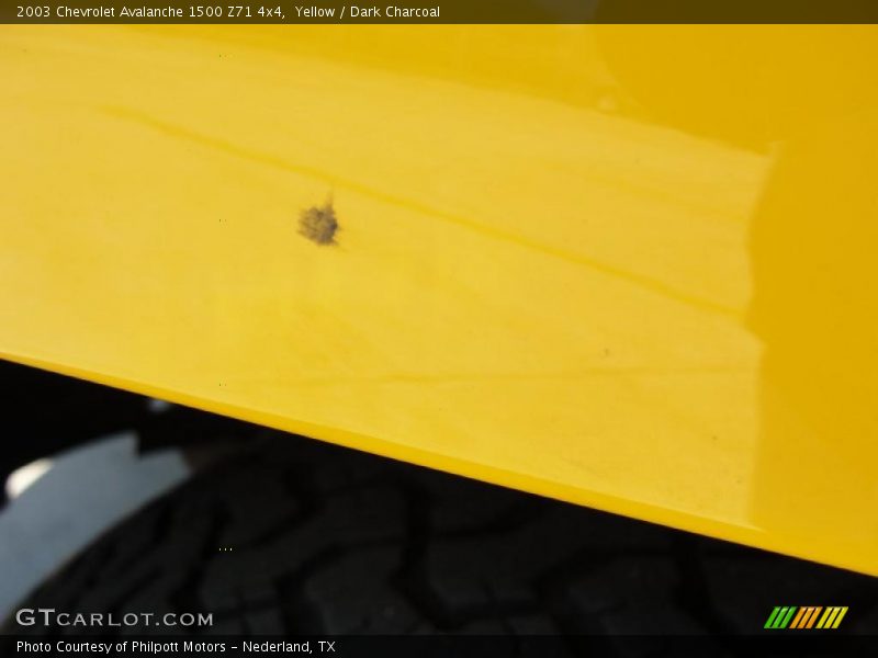 Yellow / Dark Charcoal 2003 Chevrolet Avalanche 1500 Z71 4x4