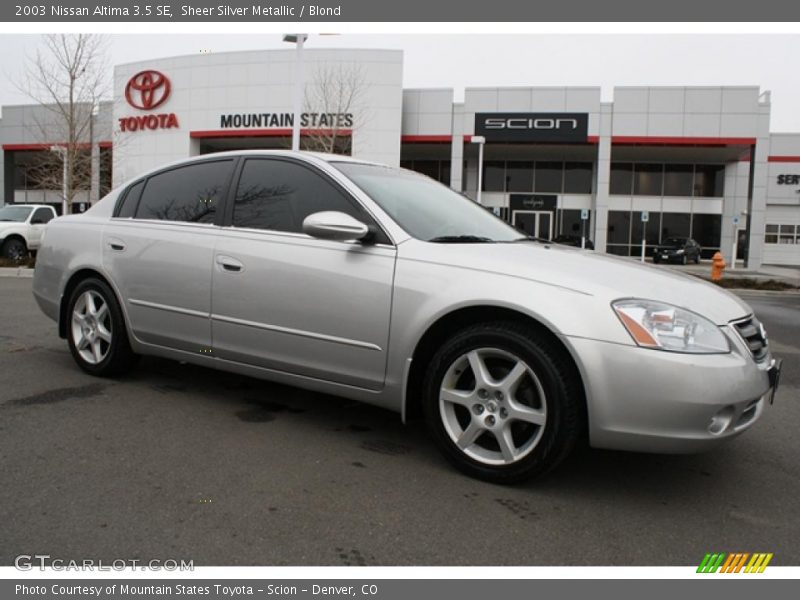 Sheer Silver Metallic / Blond 2003 Nissan Altima 3.5 SE