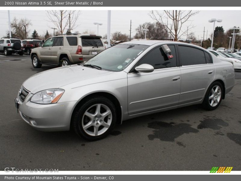 Sheer Silver Metallic / Blond 2003 Nissan Altima 3.5 SE
