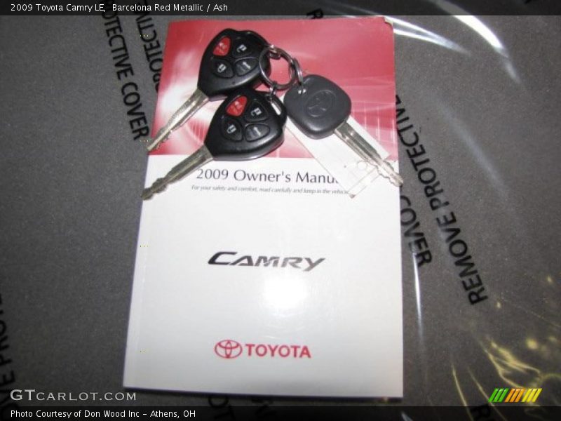 Barcelona Red Metallic / Ash 2009 Toyota Camry LE