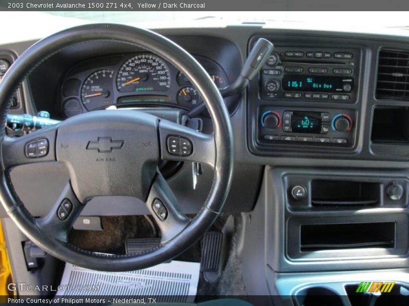 Yellow / Dark Charcoal 2003 Chevrolet Avalanche 1500 Z71 4x4