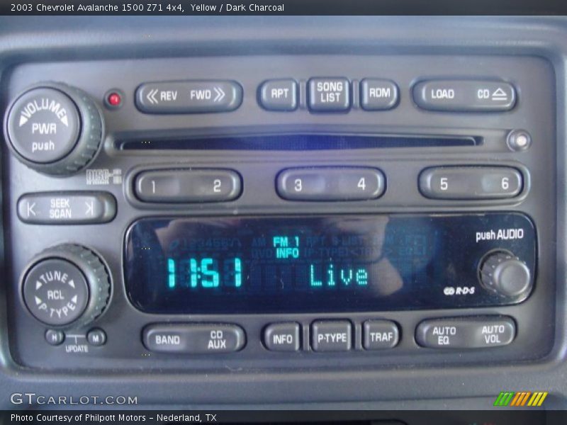 Yellow / Dark Charcoal 2003 Chevrolet Avalanche 1500 Z71 4x4