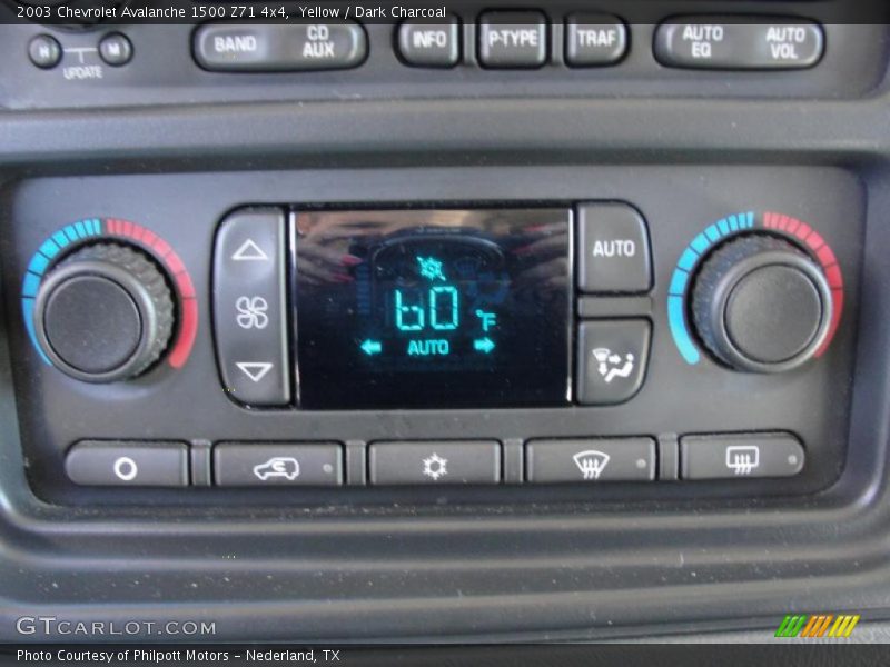 Yellow / Dark Charcoal 2003 Chevrolet Avalanche 1500 Z71 4x4