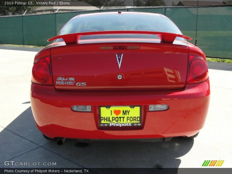 Victory Red / Ebony 2009 Pontiac G5